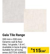 Gala Tile Range-330mm x 330mm Per Sqm