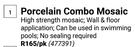 Porcelain Combo Mosaic-Per Pack