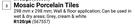 Mosaic Porcelain Tiles-298mm x 298mm Per Pack