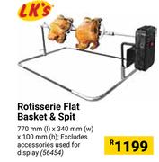 LK's Rotisserie Flat Basket & Spit 56454