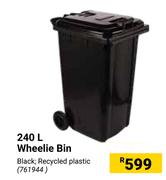 240Ltr Wheelie Bin (Black)761944