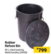 85Ltr Rubber Refuse Bin 26998