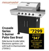 Megamaster Crusade Series 5-Burner Patio Gas Braai 759561