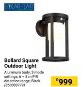Solar Flair Bollard Square Outdoor Light