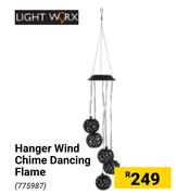 Lightworx Hanger Wind Chime Dancing Flame