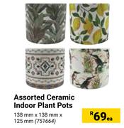 Assorted Ceramic Indoor Plant Pots-Each