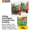 Garden Master Potting Soil/Organic Compost/Lawn Dressing-Each