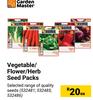 Garden Master Vegetable/Flower/Herb Seed Packs-Each