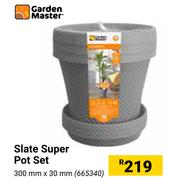 Garden Master Slate Super Pot Set