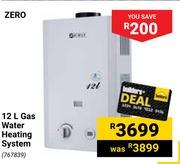 Zero 12Ltr Gas Water Heating System 767839