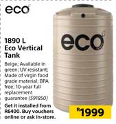 Eco 1890Ltr Vertical Tank