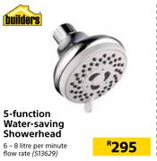Builders 5 Function Water Saving Shower Head