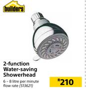 Builders 2 Function Water Saving Shower Head