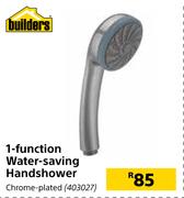 Builders 1 Function water Saving Hand Shower