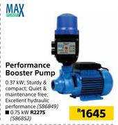 Max Pump Performance Booster Pump
