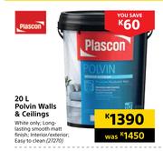 Plascon Polvin Walls & Ceilings-20L