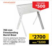 Megamaster 700mm Freestanding Barrel Braai