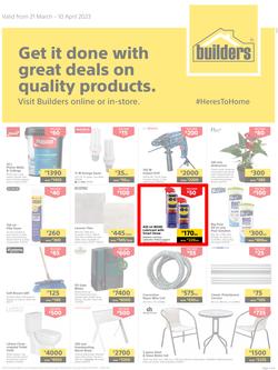 Builders Kitwe : Get It Done With Great Deals On Quality Products (21 March - 10 April 2023), page 1