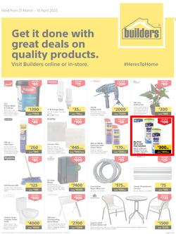 Builders Kitwe : Get It Done With Great Deals On Quality Products (21 March - 10 April 2023), page 1