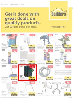 Builders Kitwe : Get It Done With Great Deals On Quality Products (21 March - 10 April 2023), page 1