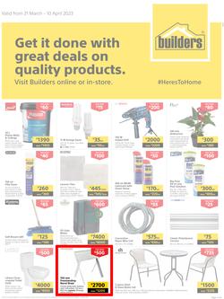 Builders Kitwe : Get It Done With Great Deals On Quality Products (21 March - 10 April 2023), page 1