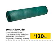 80% Shade Cloth-Per m