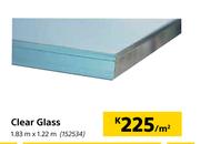 Clear Glass 1.83 m x 1.22 m-Per Sqm