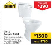 Builders Close Couple Toilet