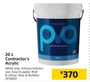 Contractor's Acrylic PVA-20Ltr