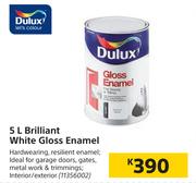 Dulux Brilliant White Gloss Enamel-5Ltr