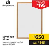 Designhouse Savannah Mirror Natural 900mm x 600mm