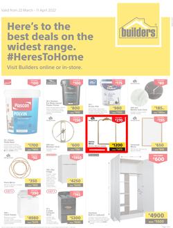 Builders Lusaka & Makeni : Here's To The Best Deals On The Widest Range (22 March - 11 April 2022), page 1