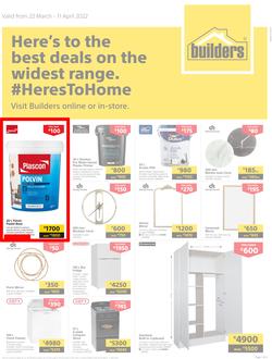 Builders Lusaka & Makeni : Here's To The Best Deals On The Widest Range (22 March - 11 April 2022), page 1