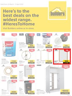 Builders Lusaka & Makeni : Here's To The Best Deals On The Widest Range (22 March - 11 April 2022), page 1