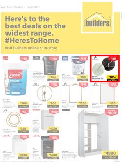 Builders Lusaka & Makeni : Here's To The Best Deals On The Widest Range (22 March - 11 April 2022), page 1