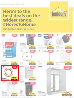 Builders Lusaka & Makeni : Here's To The Best Deals On The Widest Range (22 March - 11 April 2022), page 1
