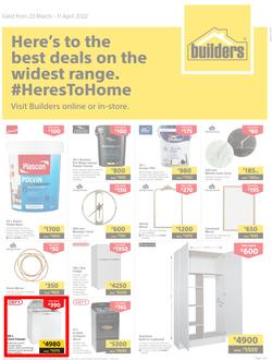 Builders Lusaka & Makeni : Here's To The Best Deals On The Widest Range (22 March - 11 April 2022), page 1