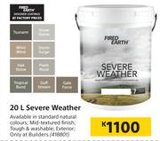 Fired Earth 20L Severe Weather