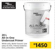 Fired Earth 20L All In One Undercoat Primer
