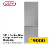 Defy 348L Double Door Fridge With Water Dispenser DAC645