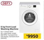 Defy 6Kg Front Load Washing Machine