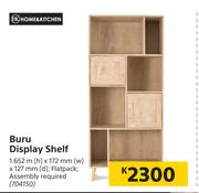 Home & Kitchen Buru Display Shelf-1.652m (h) x 172mm (w) x 127mm (d)