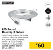 Light Worx LED Round Downlight Fixture