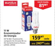 Eurolux 11W Economizador de Energia-cada