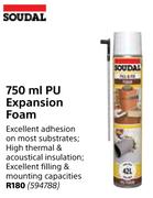 Soudal PU Expansion Foam-750ml
