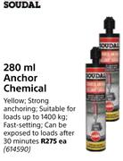 Soudal Anchor Chemical-280ml Each