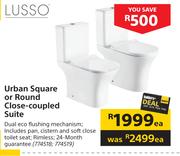 Lusso Urban Square Or Round Close Coupled Suite-Each