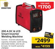 Disston 200 A DC & LCD Smart Inverter Welding Machine 