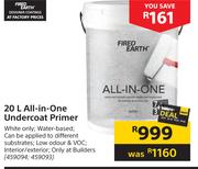 Fired Earth All In One Undercoat Primer-20L