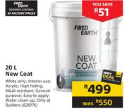 Fired Earth New Coat-20L